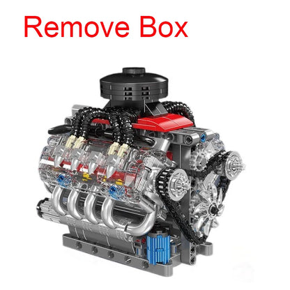 Zestaw Klocków Silnika V8 do Budowy