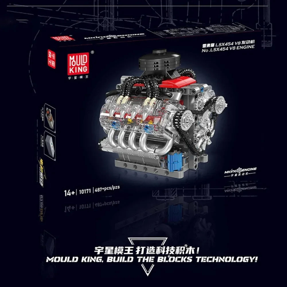 Zestaw Klocków Silnika V8 do Budowy